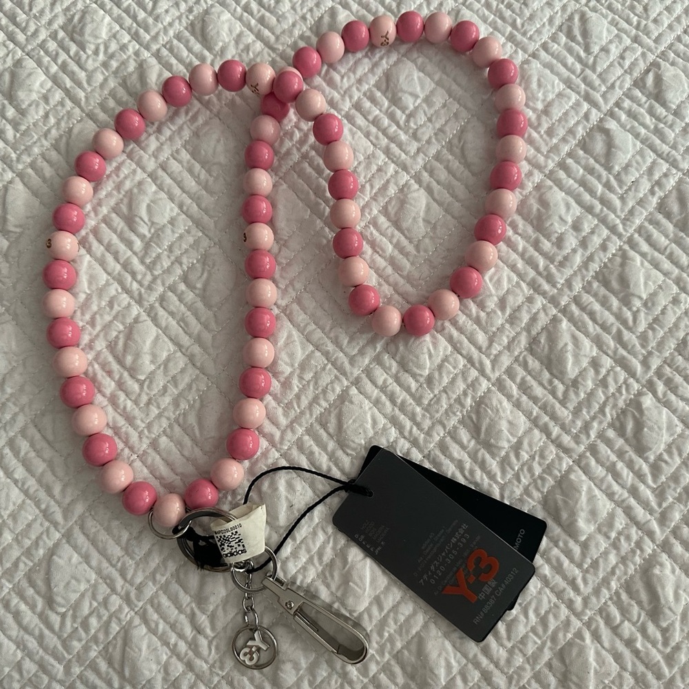 NWT- Y-3 Love Pearl Lany- Beaded Lanyard Y2K